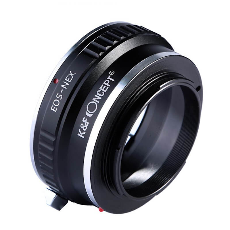 Adapter bagnetowy K&F Concept Canon EF obiektyw – Sony E-mount body