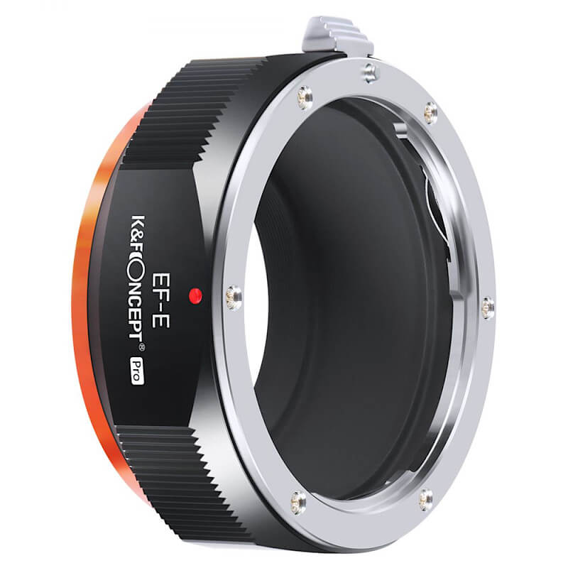 Adapter bagnetowy K&F Concept PRO Canon EF obiektyw – Sony E-mount body