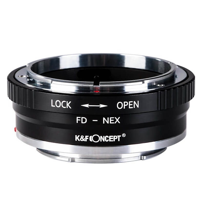 Adapter bagnetowy K&F Concept II Canon FD obiektyw – Sony E-mount body