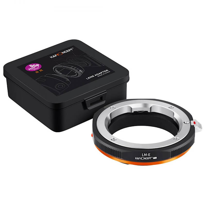 Adapter bagnetowy K&F Concept PRO Leica L-mount obiektyw – Sony NEX E-mount body