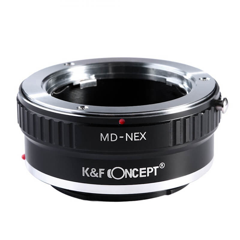 Adapter bagnetowy K&F Concept Minolta MC / MD obiektyw – Sony NEX E-mount body