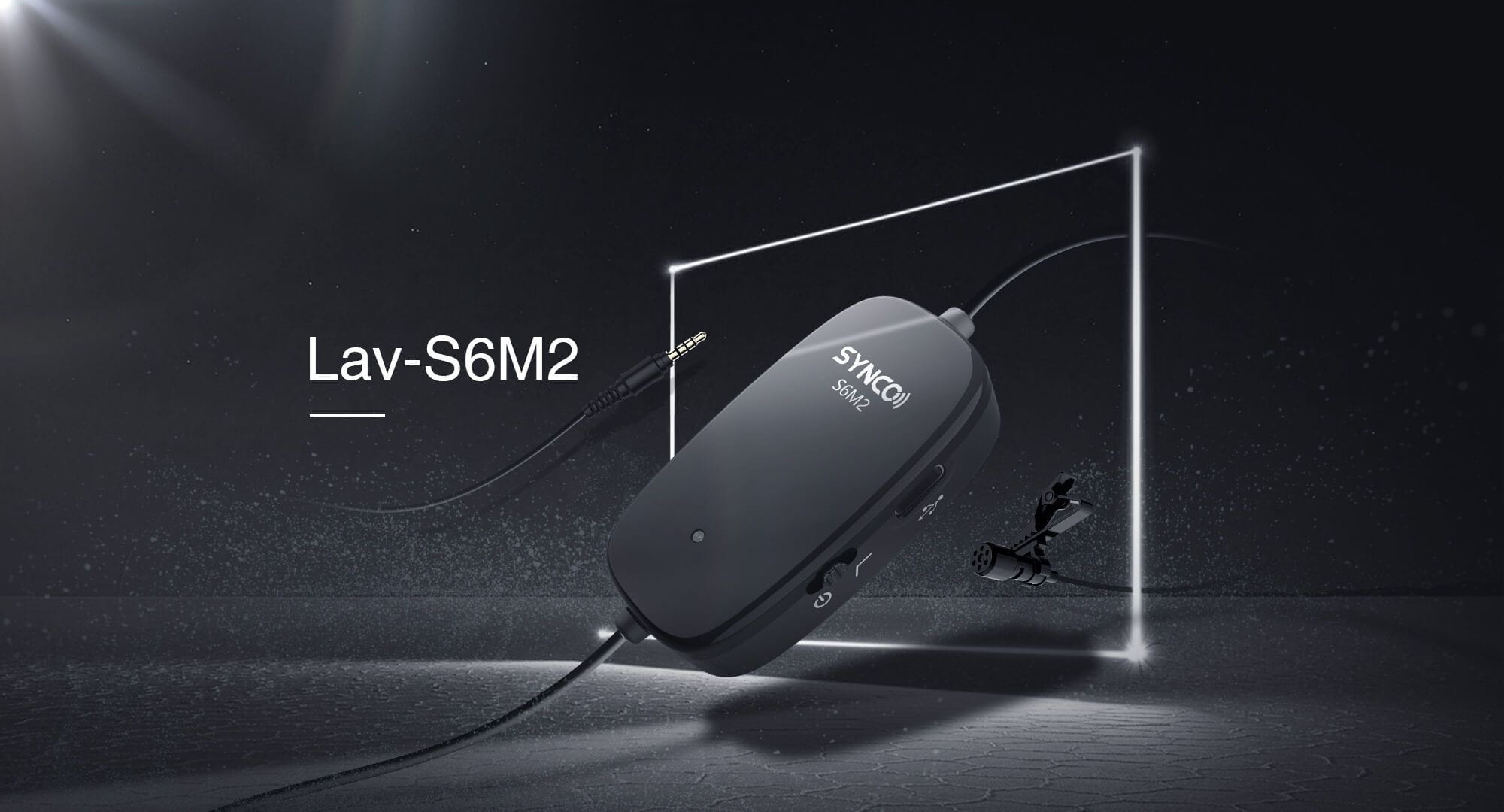 Synco S6M2 mikrofon krawatowy z odsłuchem i filtrem LowCut