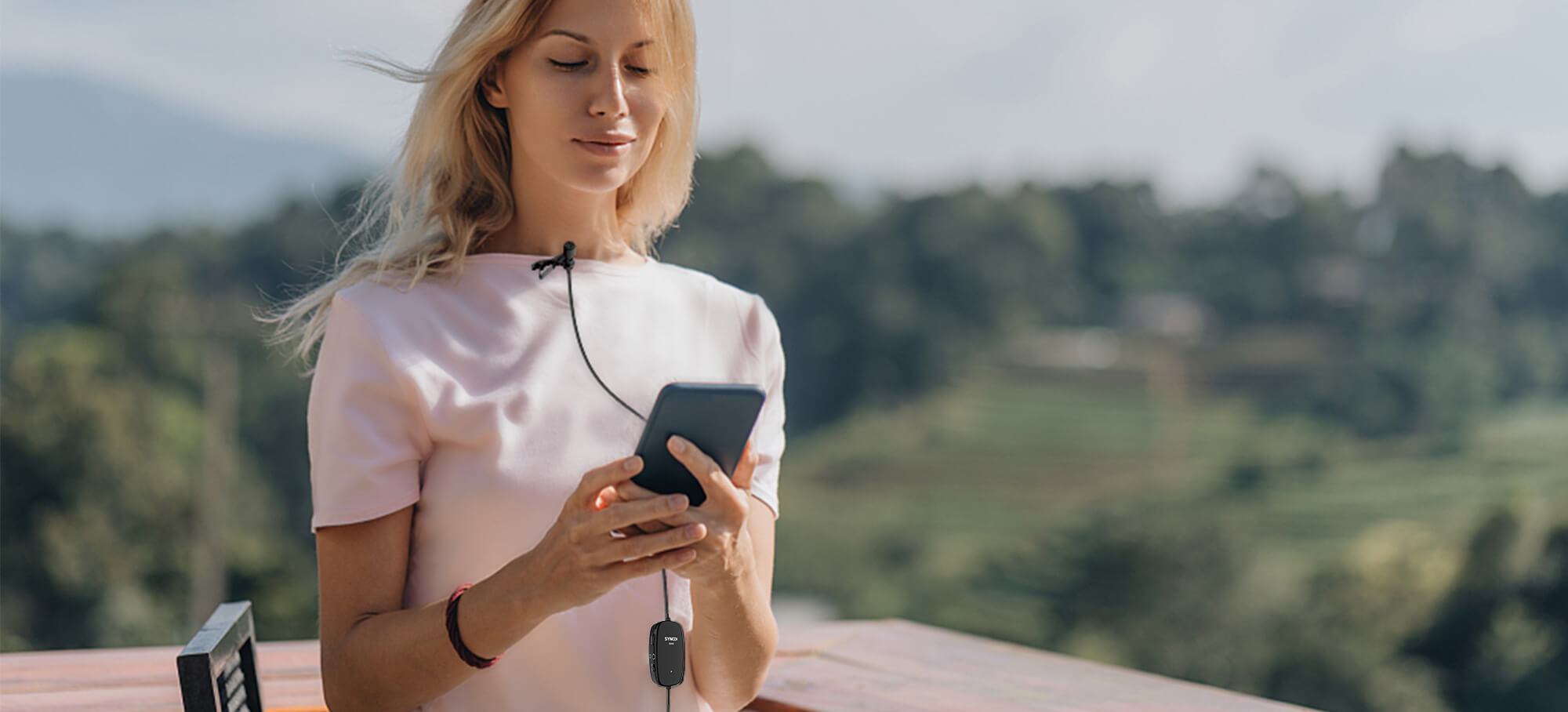 Synco S6M2 mikrofon krawatowy z odsłuchem i filtrem LowCut