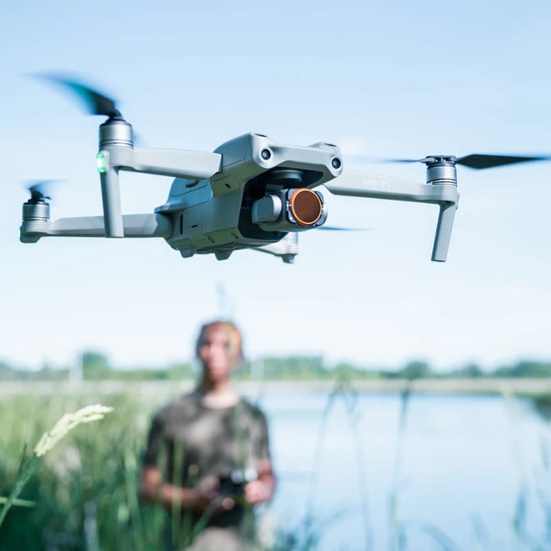 Dwa regulowane filtry szare PolarPro ND4-ND32 i ND64-ND512 do DJI Air 2S