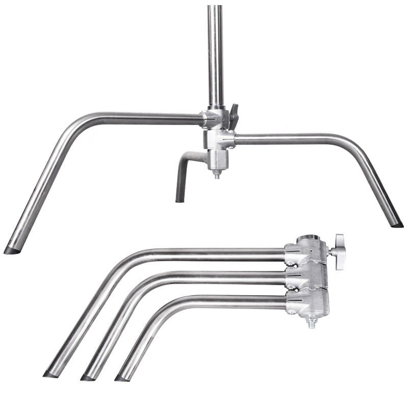 Stalowy statyw studyjny C-stand 330cm / trzpień 16mm Mitoya