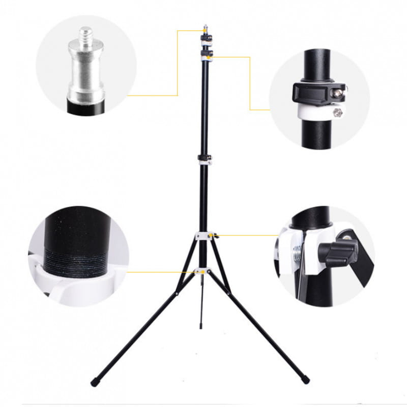 Statyw studyjny oświetleniowy YOGA 200cm / głowica 16mm / gwint 1/4'' / odwracane nog Mitoya