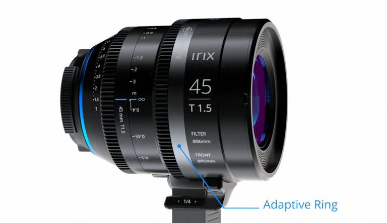 Irix Cine 45mm adaptive ring