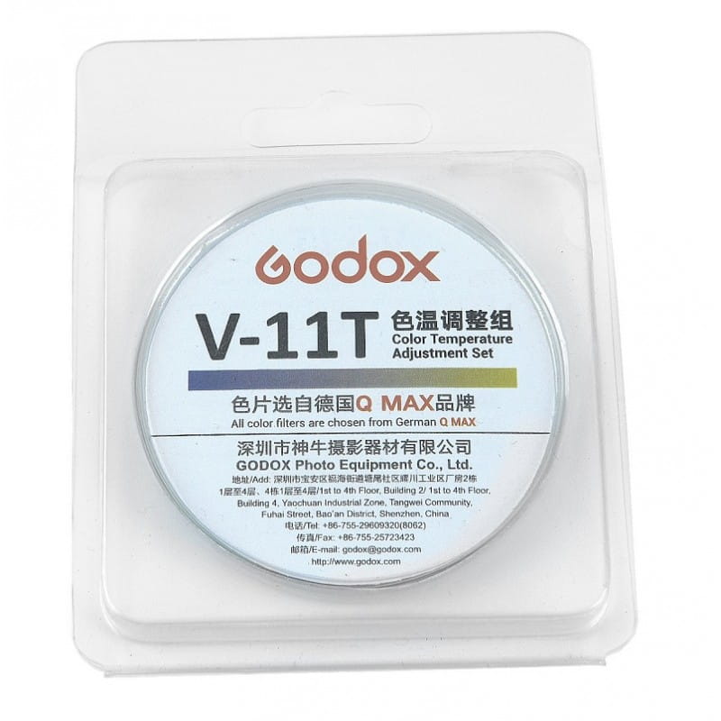 Zestaw filtrów żelowych do korekty temperatury Godox V-11T