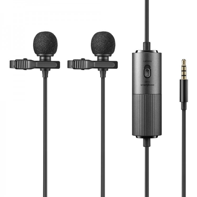 Dual podwójny mikrofon krawatowy Godox LMD-40C - 4m