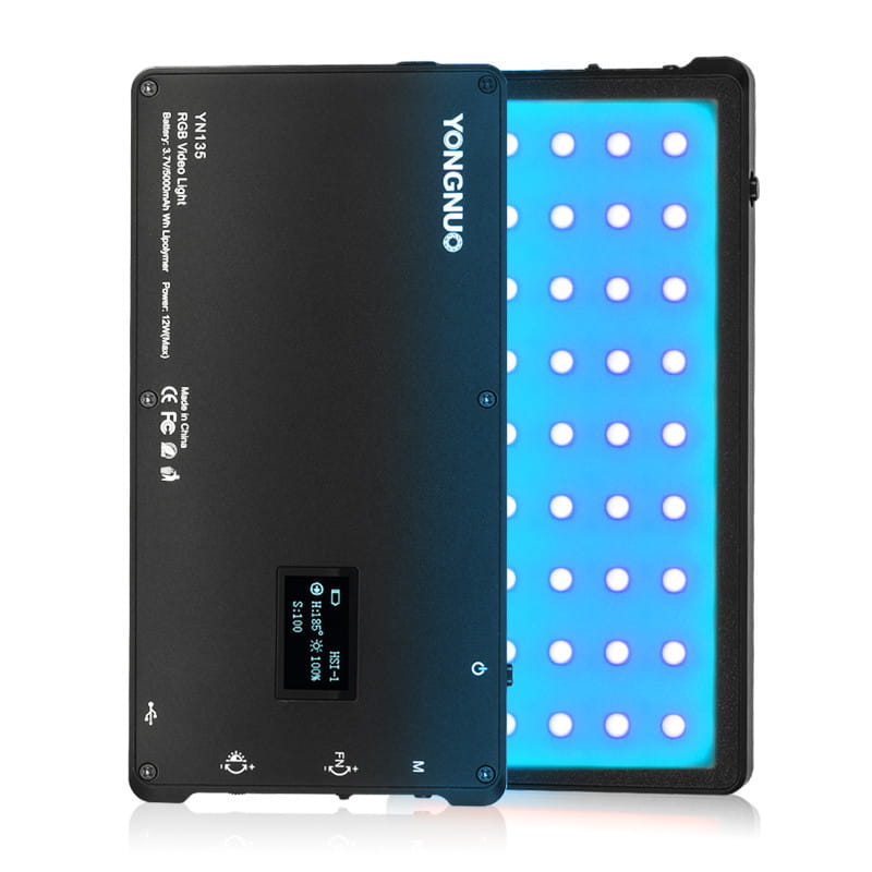 Kompaktowa lampa LED Yongnuo YN-135 3200-5600K + RGB