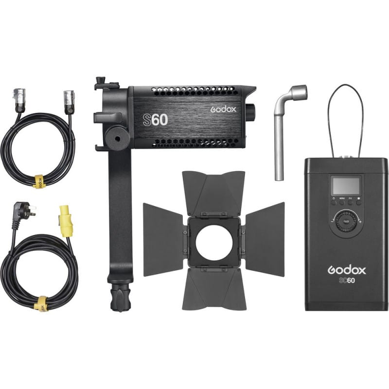 Lampa LED z soczewką ogniskującą i wrotami Godox S60