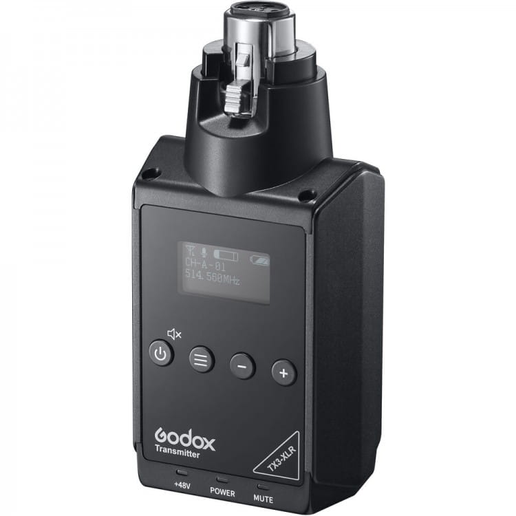 Nadajnik bezprzewodowy Godox TX3-XLR Plug-On do WmicS1