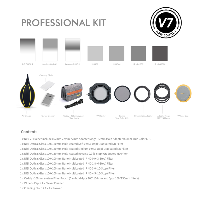 Zestaw filtrów NiSi Professional Kit 100mm System V7