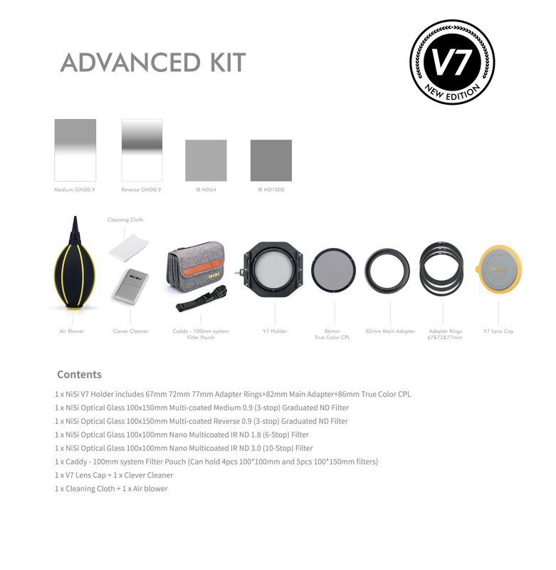 Zestaw filtrów NiSi Advanced Kit 100mm System V7