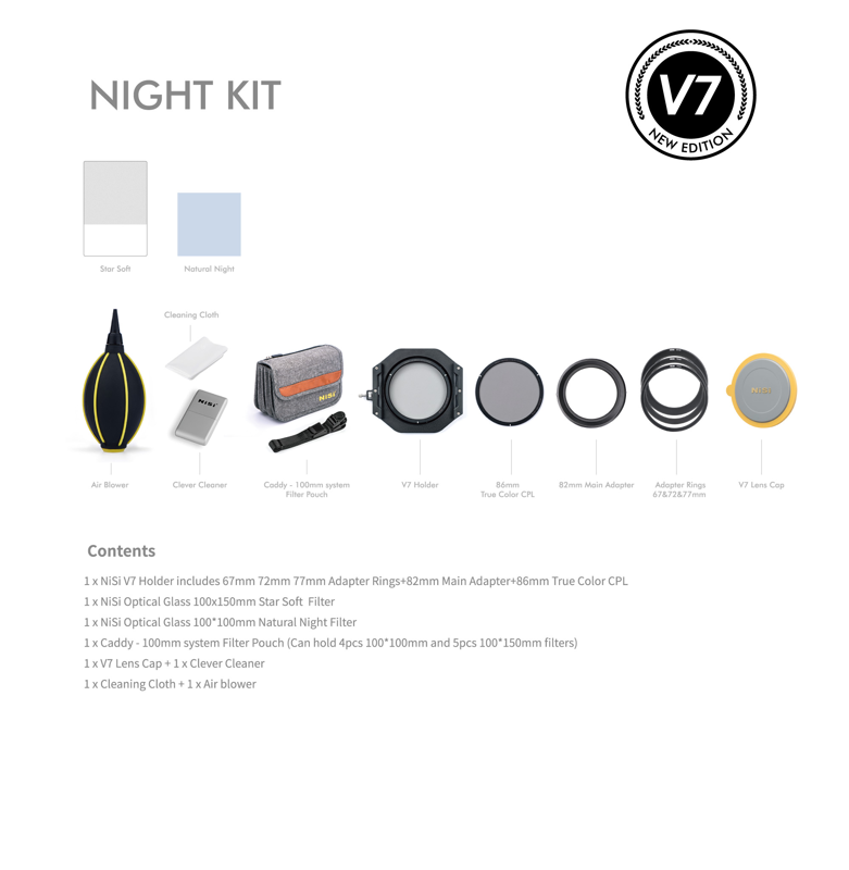 Zestaw filtrów NiSi Night Kit 100mm System V7