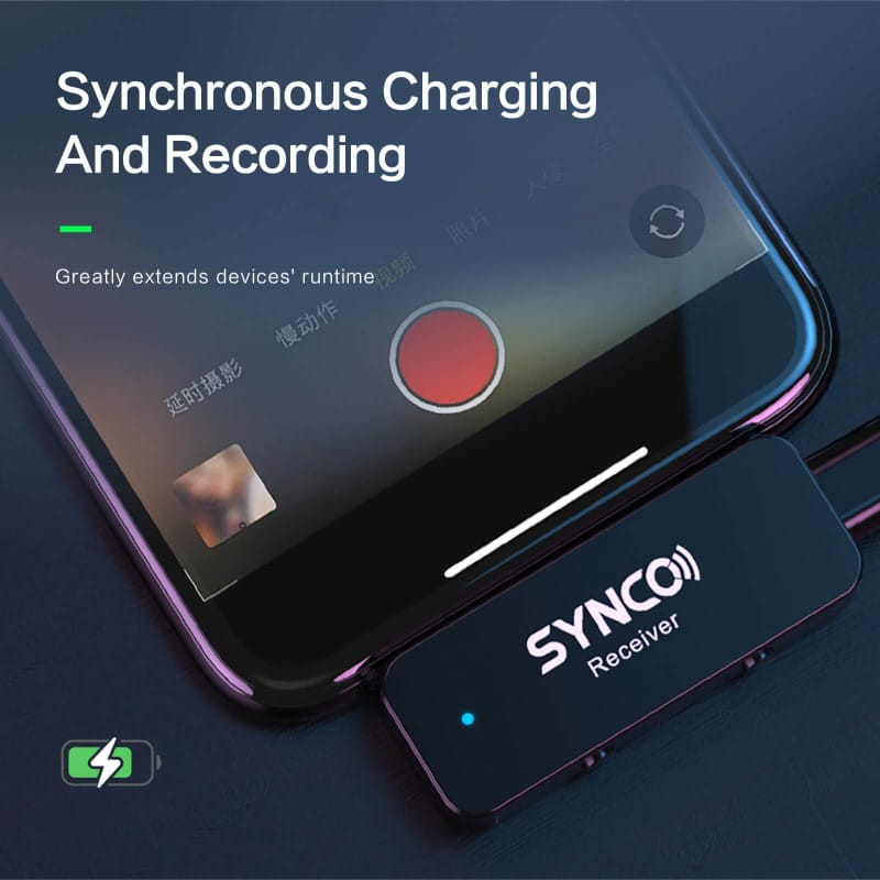 Bezprzewodowy system mikrofonowy Synco G1T USB-C, 1 nadajnik, 1 odbiornik, 1 konektor