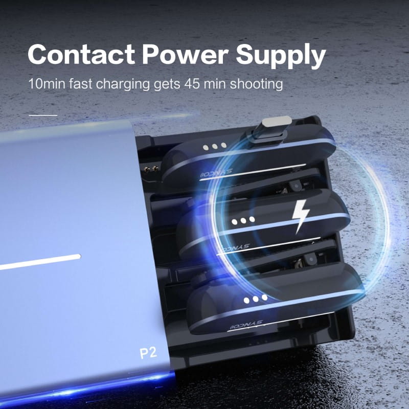 Bezprzewodowy system mikrofonowy Synco P2T USB-C, 2 nadajniki, 1 odbiornik, grey-blue