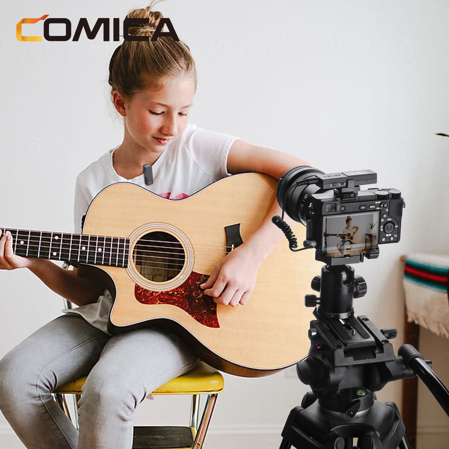 Dwukanałowy Mikrofon 2,4Ghz USB Comica VDLive 10 USB Black