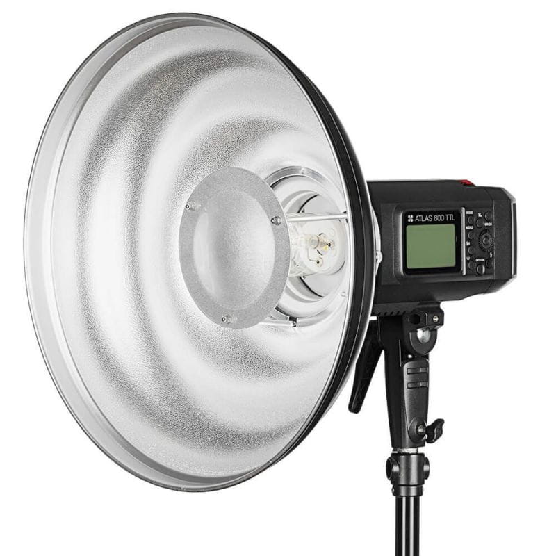 Czasza Quadralite Wave Beauty Dish srebrny 70