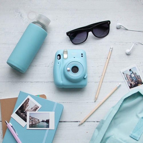 Aparat Fujifilm Instax Mini 11 niebieski + 10 shots + case + album