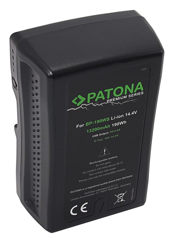 Akumulator Premium PATONA V-Mount BP190WS