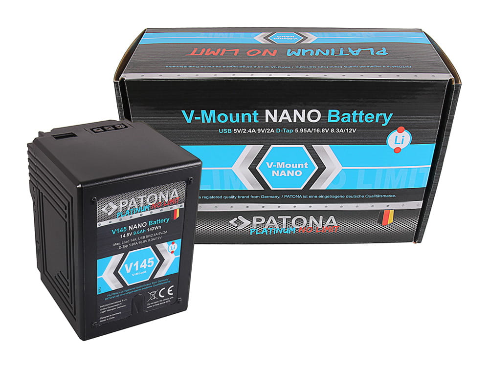 Akumulator Platinum PATONA NANO V-Mount V145 RED ARRI 142Wh