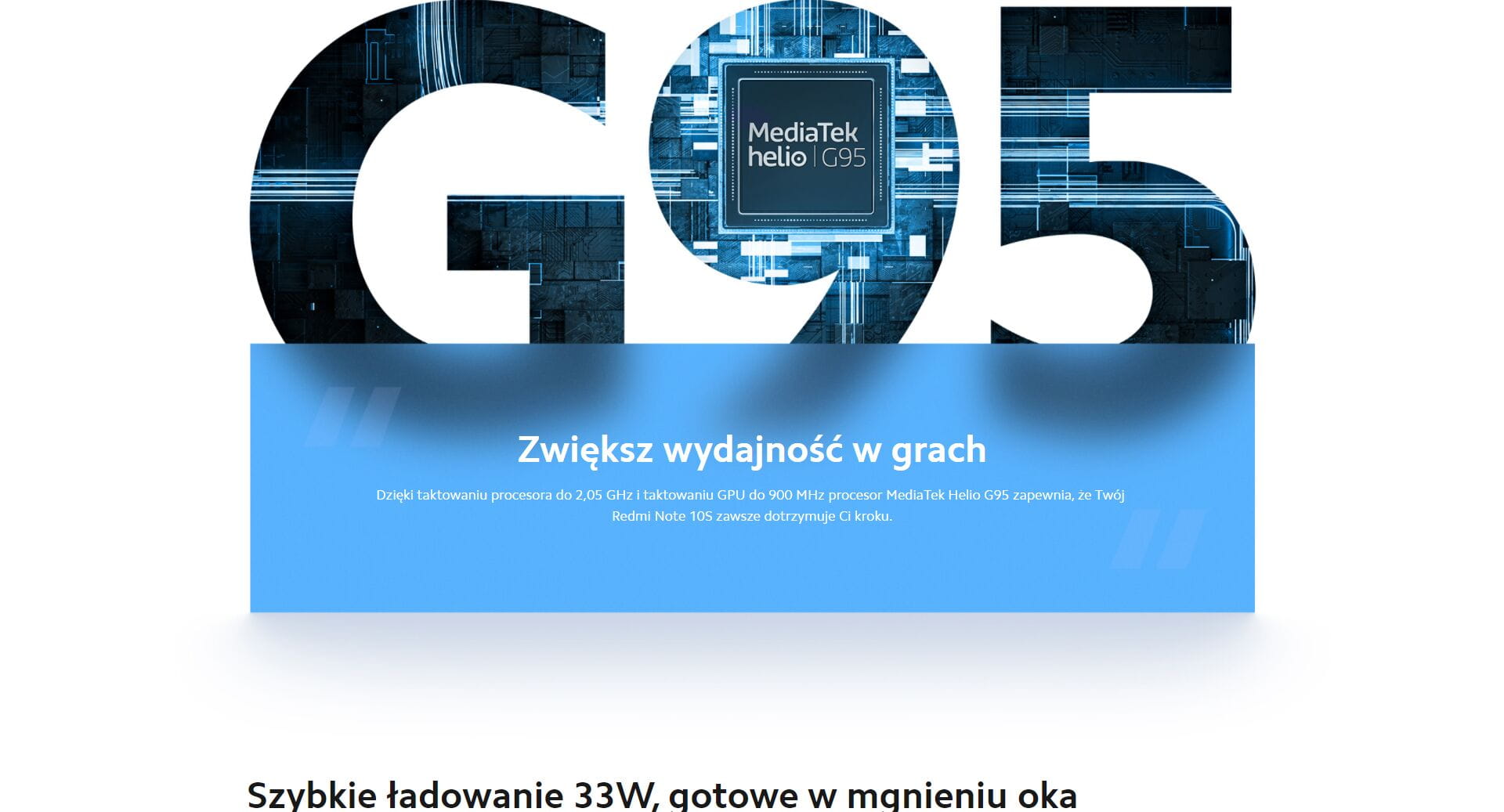 Smartfon Xiaomi Redmi Note 10S 6+128GB Ocean Blue