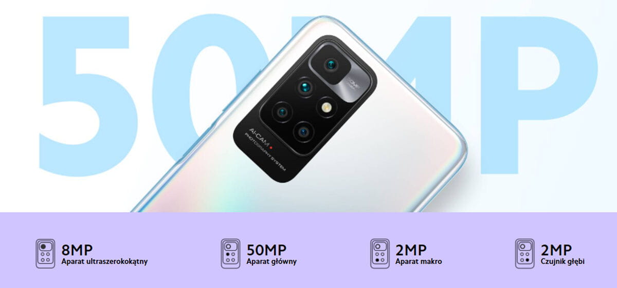  Smartfon Xiaomi Redmi 10 4+128GB Sea Blue