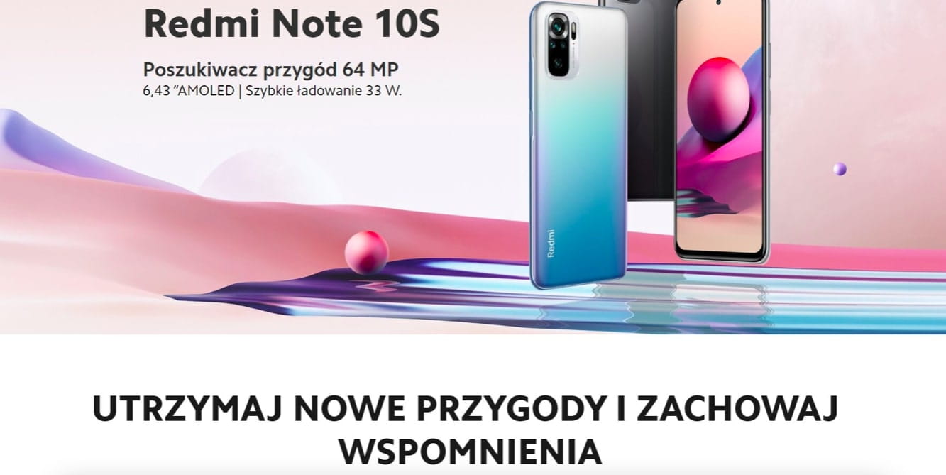 Smartfon Xiaomi Redmi Note 10S 6+64GB Ocean Blue