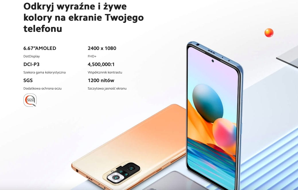  Smartfon Xiaomi Redmi Note 10 Pro