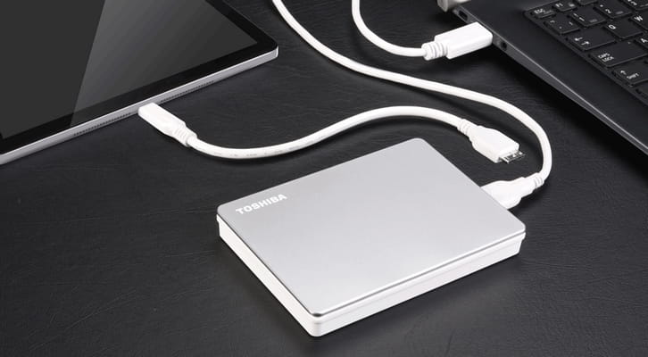 Dysk zewnętrzny TOSHIBA Canvio Flex 1TB Srebrny