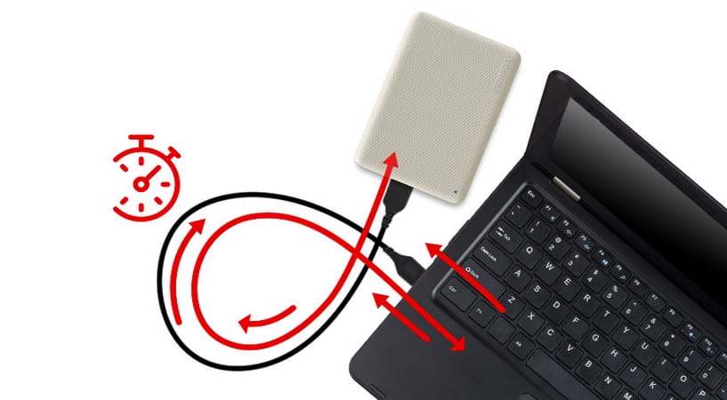 Dysk zewnętrzny TOSHIBA Canvio Advance 1TB Czerwony