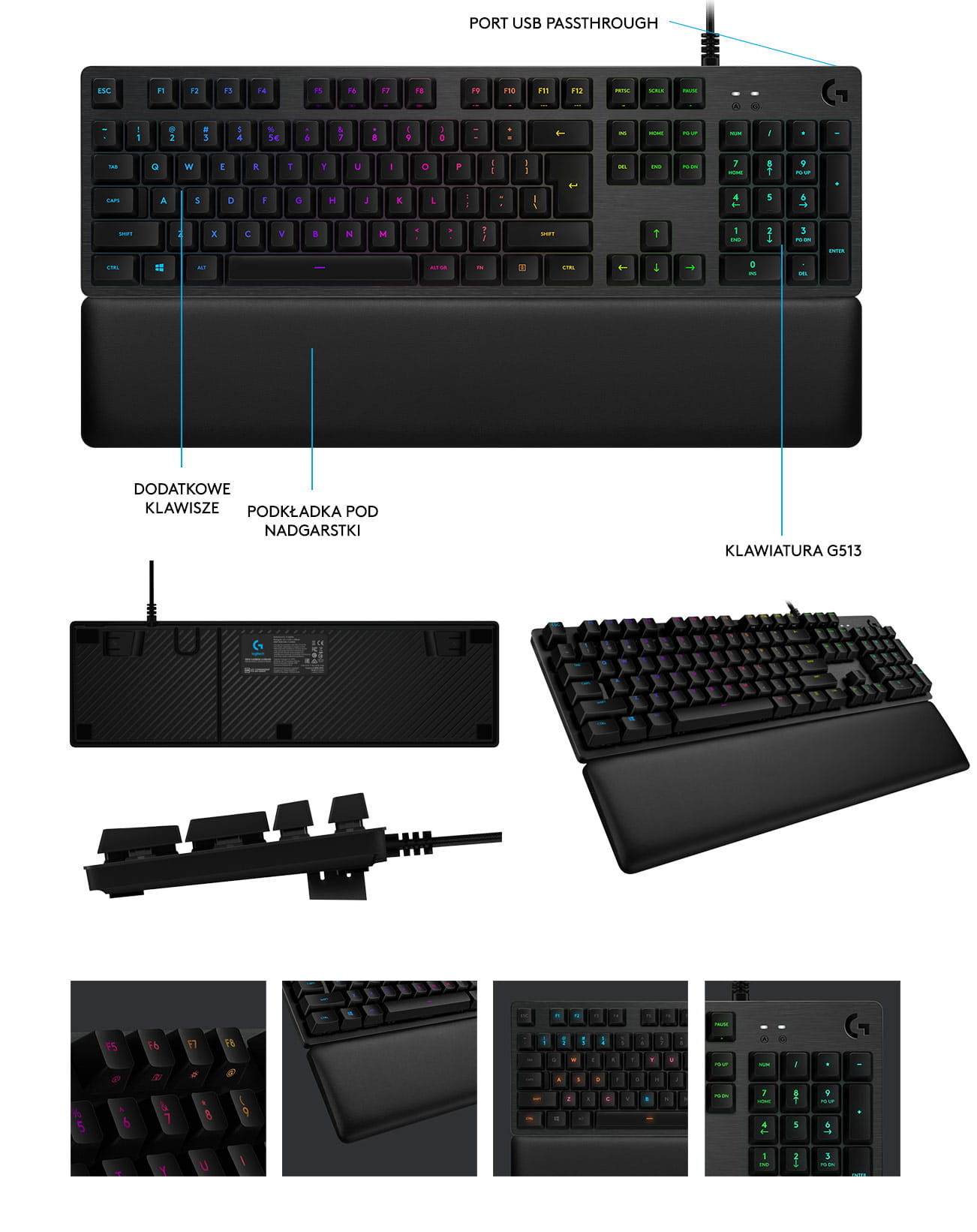 Klawiatura Logitech G513 Tactile