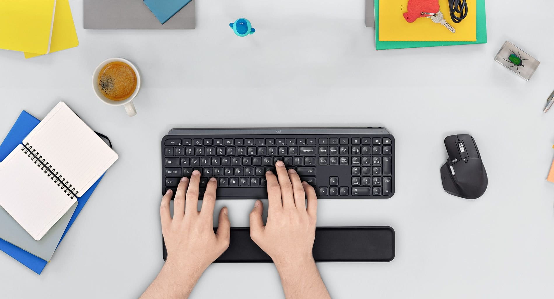 Klawiatura Logitech MX Keys z podpórką pod nadgarstki