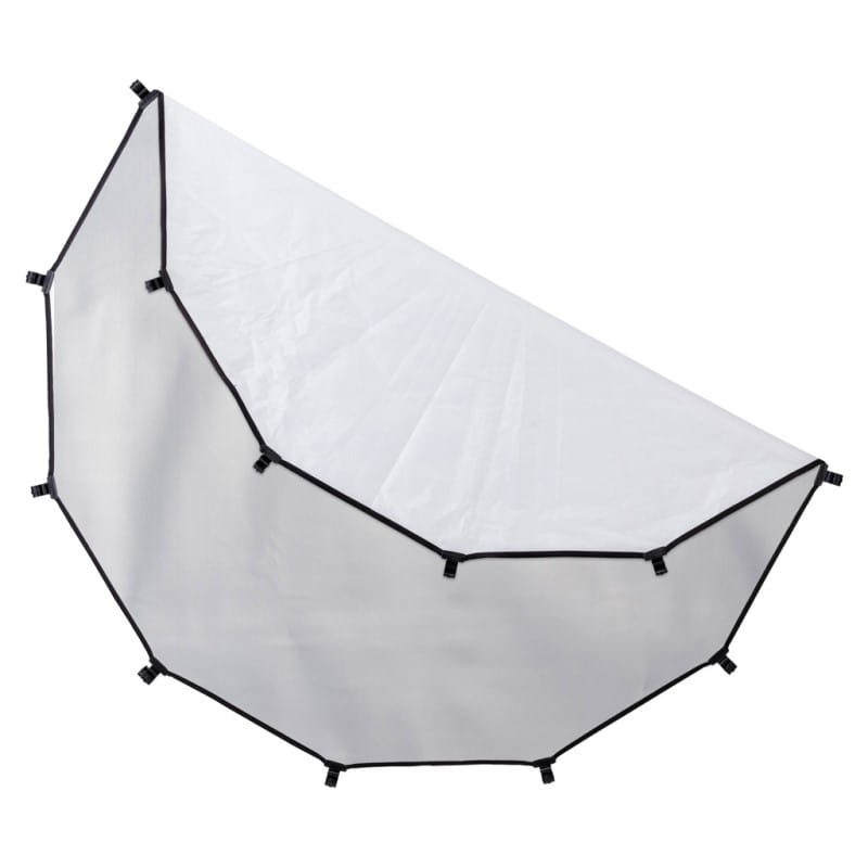 Tkanina srebrno-biała 98cm z klipsami HaloCompact Plus Manfrotto LL LR3332