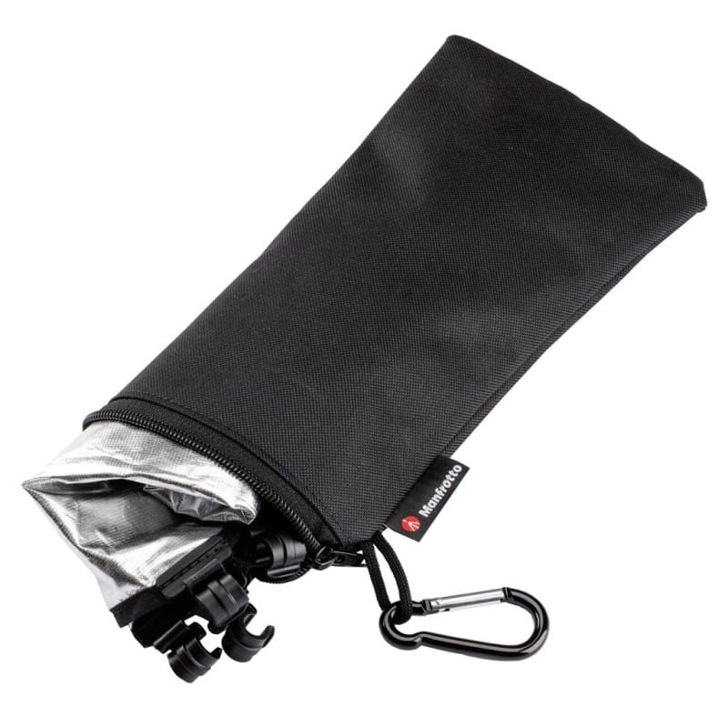 Tkanina srebrno-biała 98cm z klipsami HaloCompact Plus Manfrotto LL LR3332