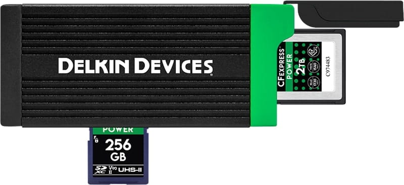 Czytnik kart Delkin CFexpress Type B & SD UHS-II (Type C to C & Type C to A Cables)