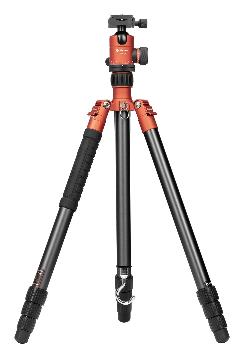 fotopro x-go predator z głowicą kulową fph-62q - pomarańczowy