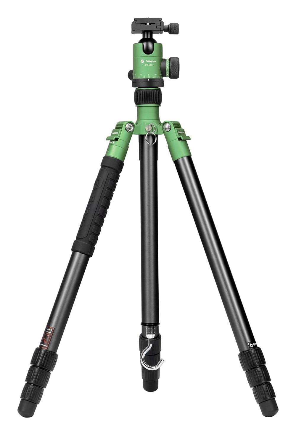 statyw fotopro x-go predator z głowicą kulową fph-62q - zielony