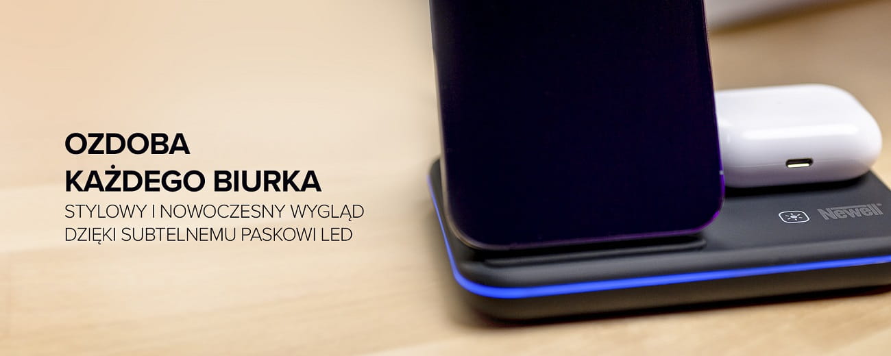 ładowarka indukcyjna newell induone n-gy-z5a do 3 urządzeń mobilnych 