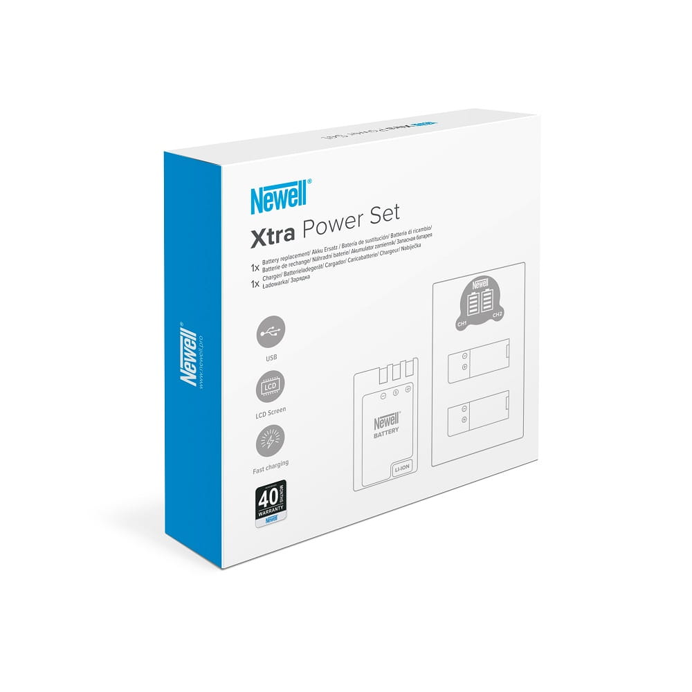 zestaw ładowarka dwukanałowa newell dl-usb-c i akumulator lp-e6n do canon