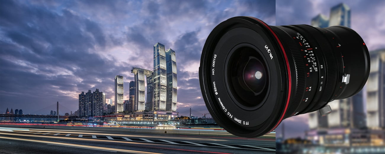 obiektyw venus optics laowa 20 mm f/4,0 zero-d shift do canon ef