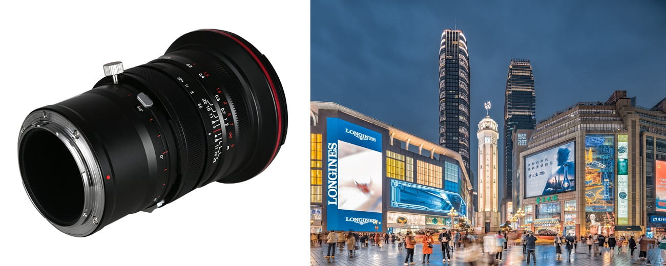 obiektyw venus optics laowa 20 mm f/4,0 zero-d shift do canon ef