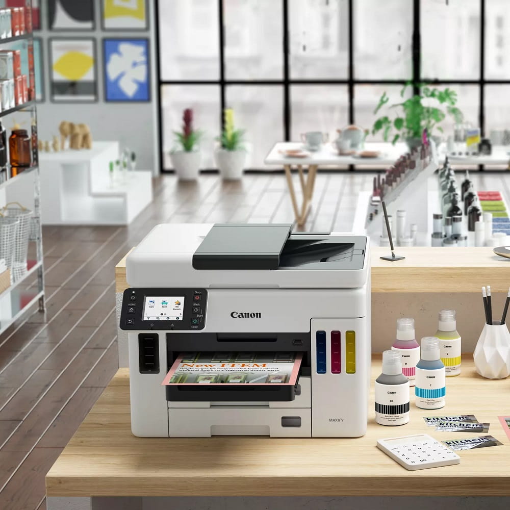 bezprzewodowa wielofunkcyjna atramentowa drukarka kolorowa canon maxify gx7040