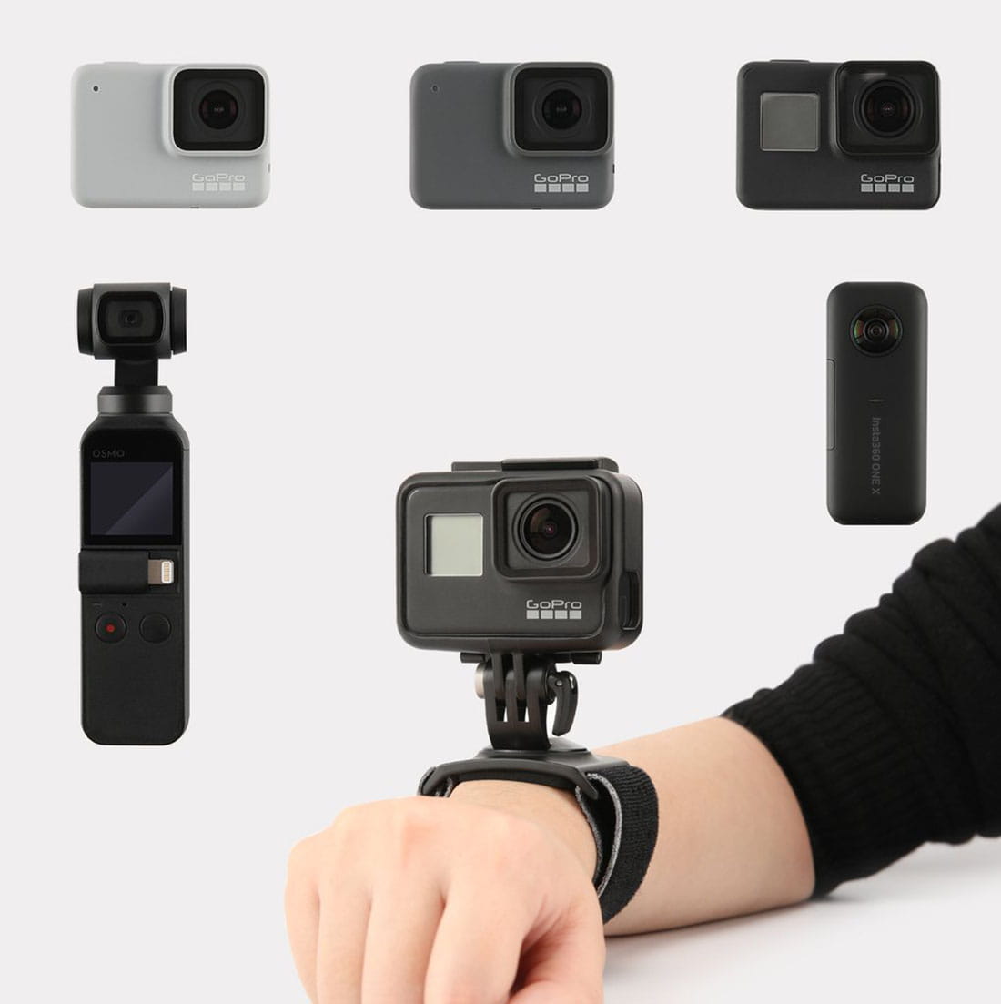 mocowanie na nadgarstek i dłoń pgytech do dji osmo pocket