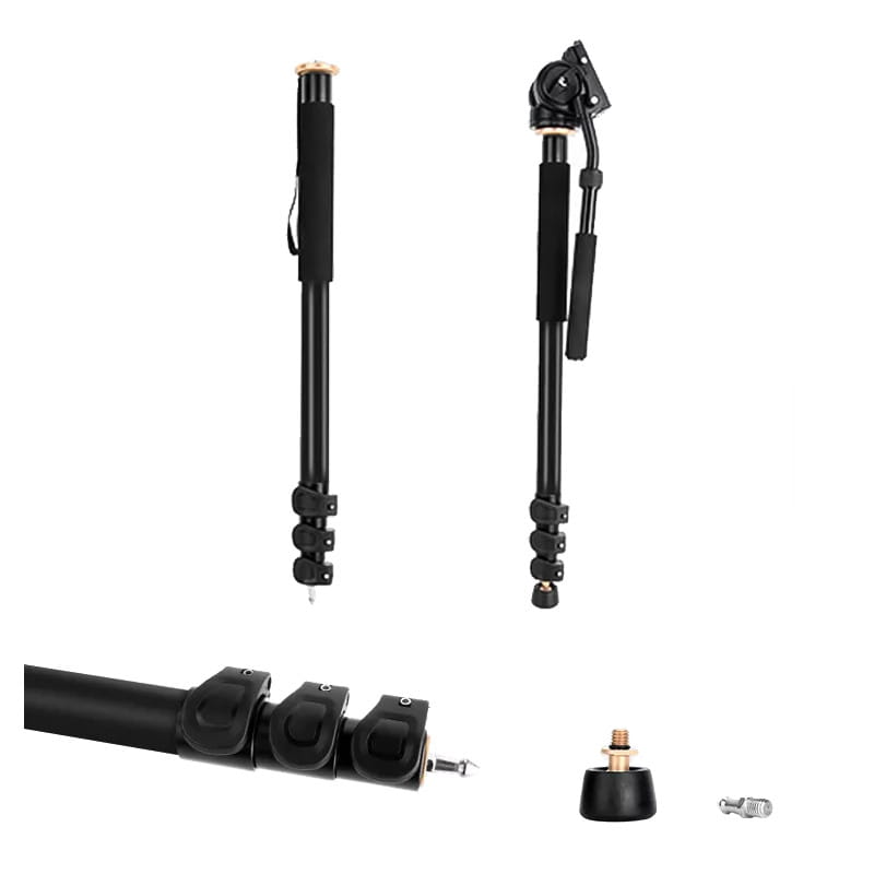 monopod z nóżkami i głowicą 2d z rączką mitoya 205cm