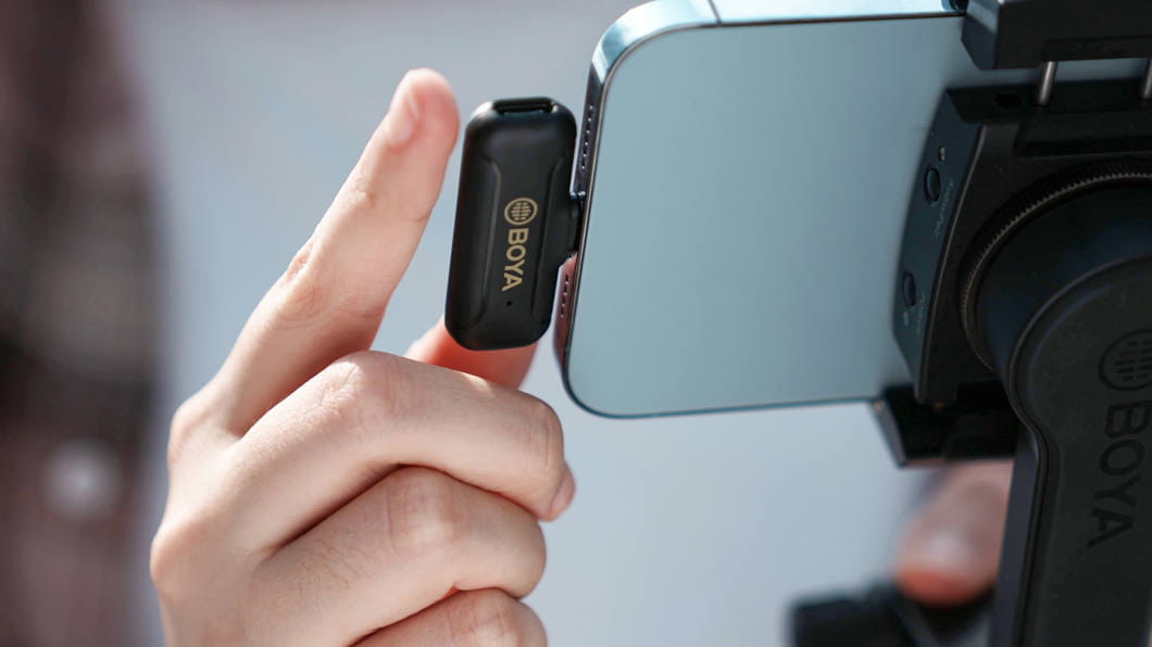 Dwukanałowy system mikrofonów bezprzewodowych Boya BY-WM3T2-U 2.4G Mini Wireless Microphone - for USB Type-C devices 1+2