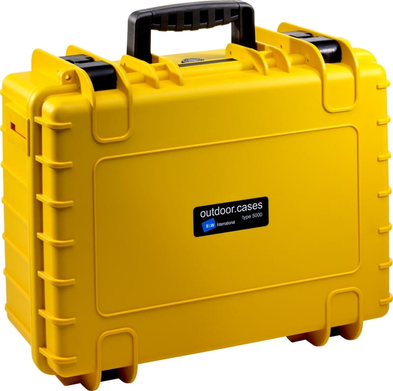 Walizka B&W Outdoor Cases Typ 5000 SI z gąbką (Żółta)