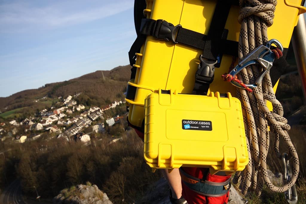 Walizka B&W Outdoor Cases Typ 6000 SI z gąbką (Żółta)
