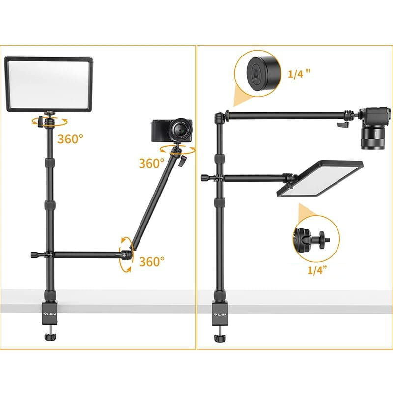 wielofunkcyjne ramię stołowe z zaciskiem ulanzi vijim camera desk mount ls11